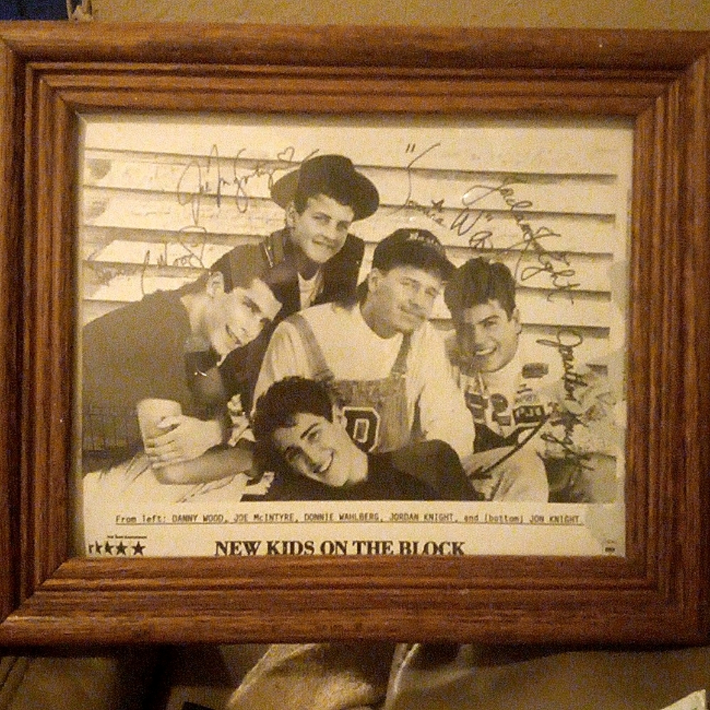 New kids on the block( signed poster)